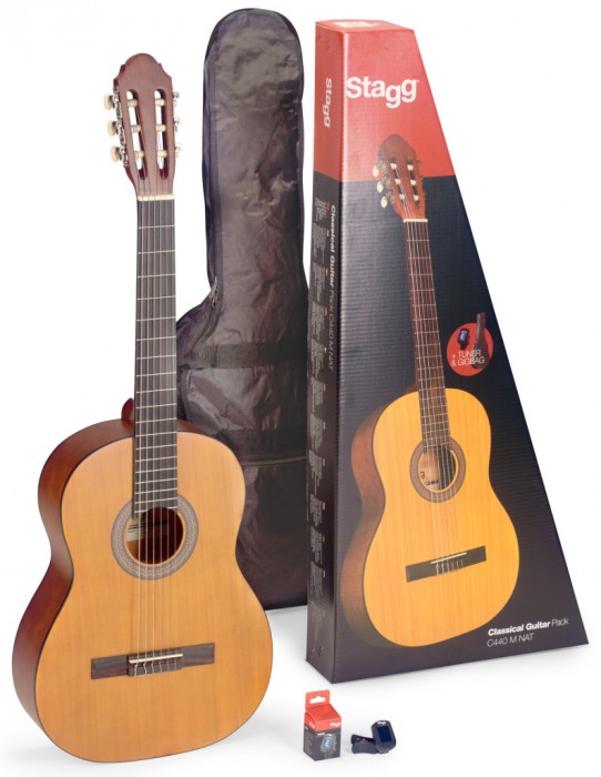 4/4 Linden Class.Guitar, Bag & Tuner - Natural