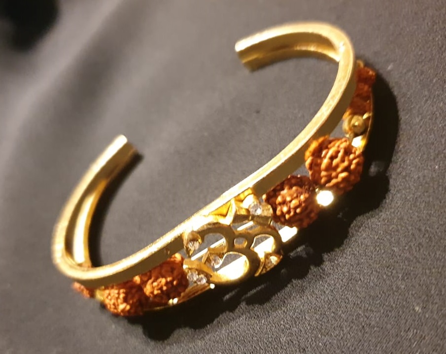 Cuff Bracelet Aum Rudraksh | thiings