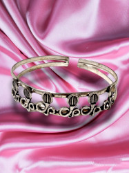 Naag bracelet adjustable,  oxidized silver